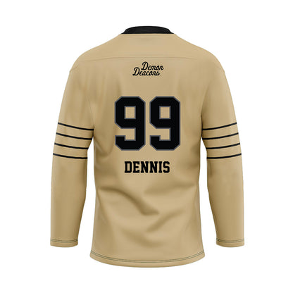 Wake Forest - NCAA Football : Matthew Dennis - Hockey Jersey-1