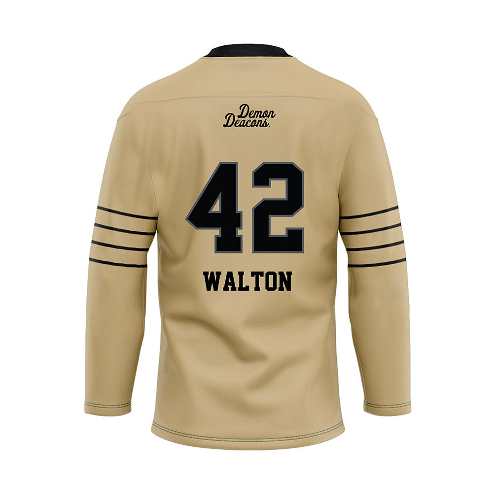 Wake Forest - NCAA Football : Tyler Walton - Hockey Jersey-1