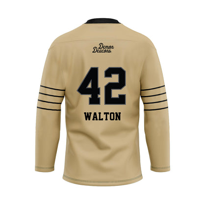 Wake Forest - NCAA Football : Tyler Walton - Hockey Jersey-1