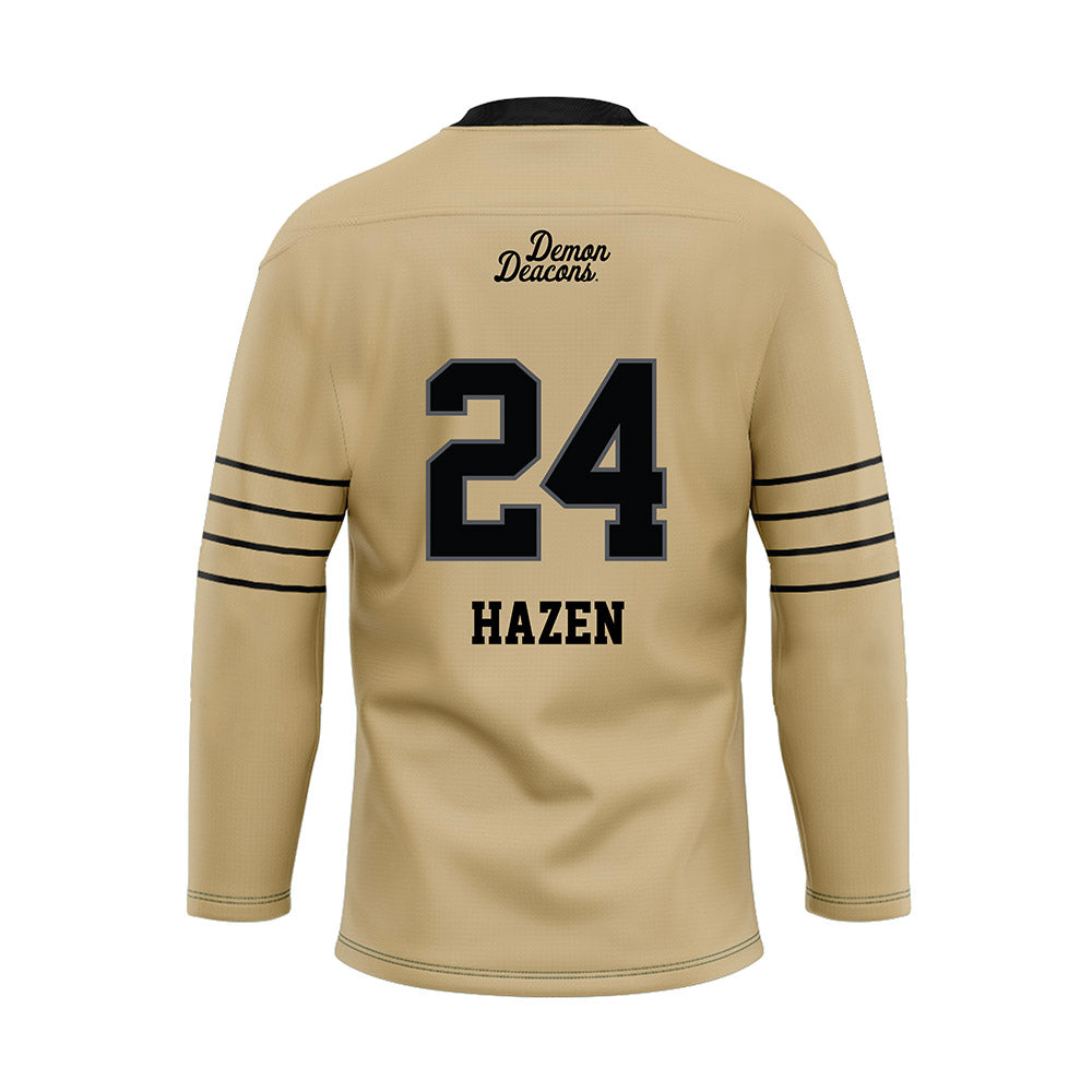 Wake Forest - NCAA Football : Dylan Hazen - Hockey Jersey-1