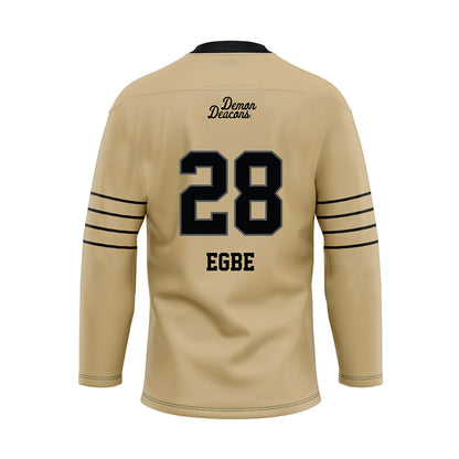Wake Forest - NCAA Football : David Egbe - Hockey Jersey-1