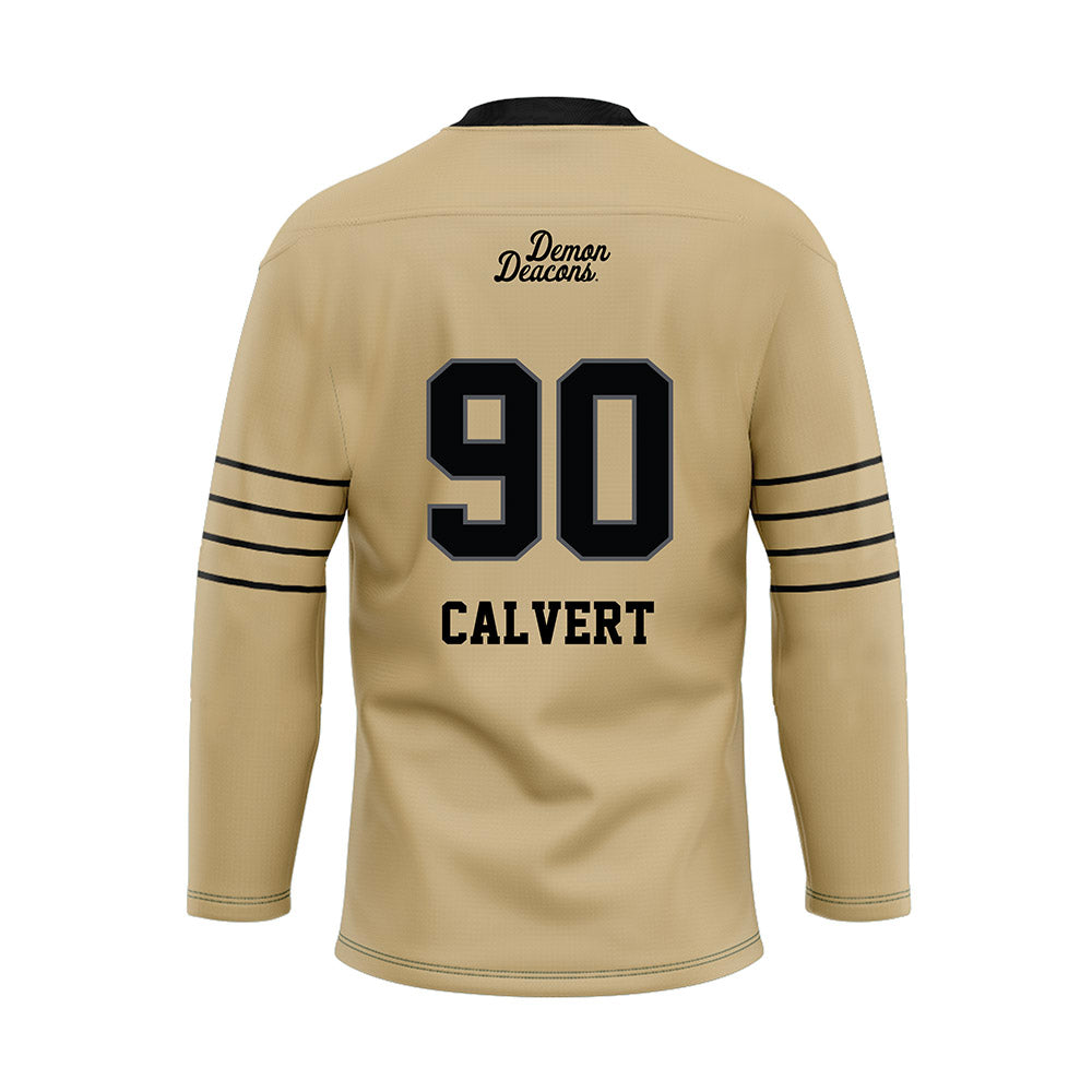 Wake Forest - NCAA Football : Connor Calvert - Hockey Jersey-1