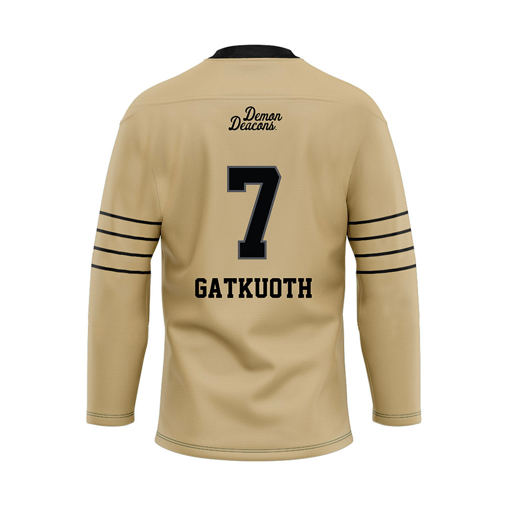Wake Forest - NCAA Football : Nuer Gatkuoth - Hockey Jersey-1