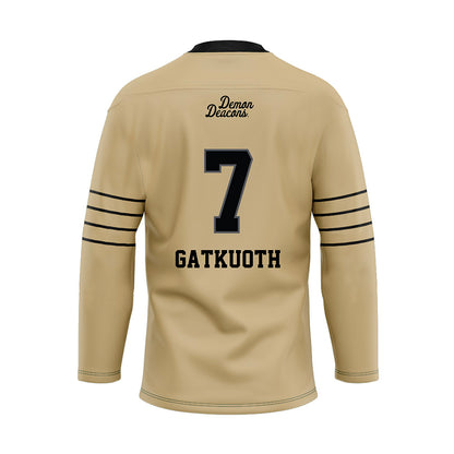 Wake Forest - NCAA Football : Nuer Gatkuoth - Hockey Jersey-1
