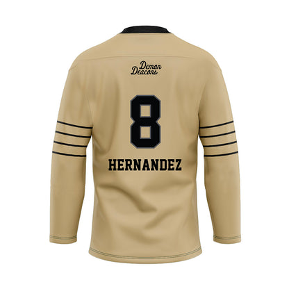 Wake Forest - NCAA Football : Carlos Hernandez - Hockey Jersey-1