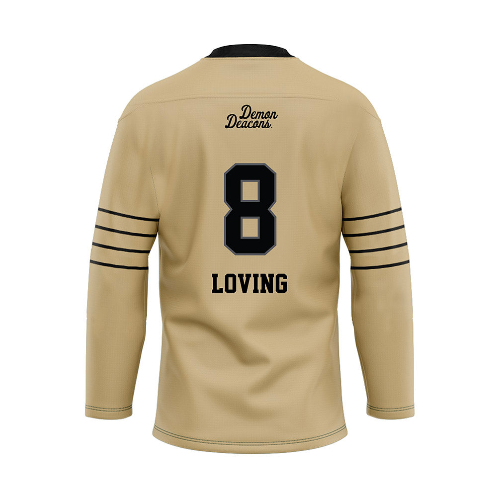 Wake Forest - NCAA Football : Jayden Loving - Hockey Jersey-1