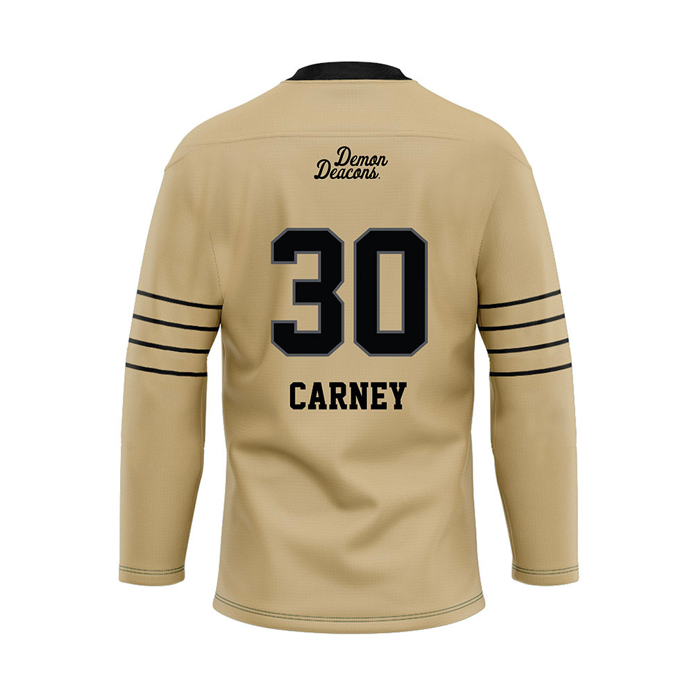 Wake Forest - NCAA Football : Tate Carney - Hockey Jersey-1