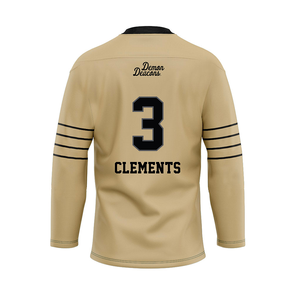 Wake Forest - NCAA Football : JaMario Clements - Hockey Jersey-1