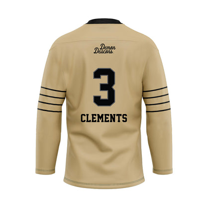 Wake Forest - NCAA Football : JaMario Clements - Hockey Jersey-1