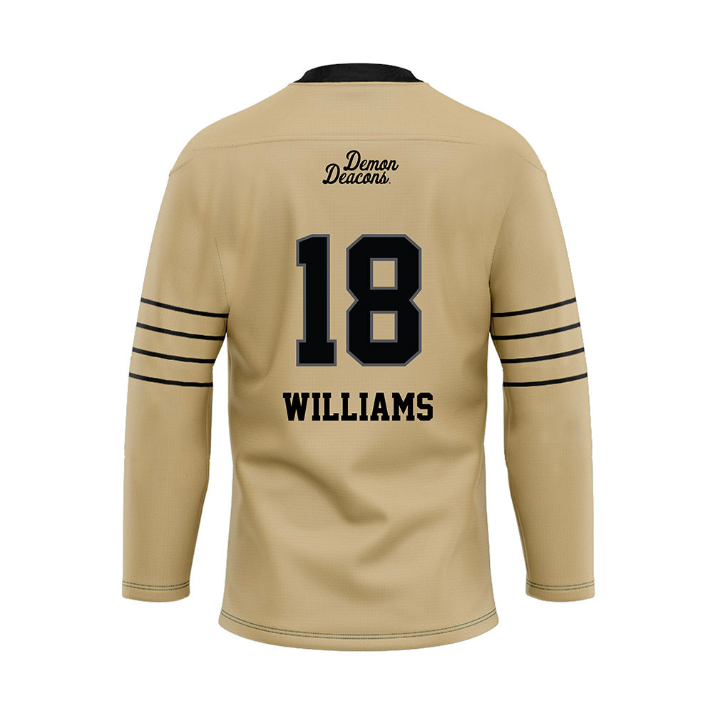Wake Forest - NCAA Football : BJ Williams - Hockey Jersey-1