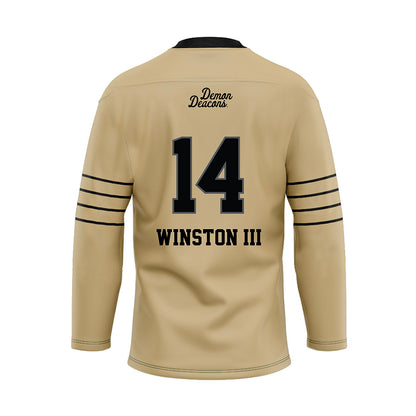 Wake Forest - NCAA Football : Braxton Winston III - Hockey Jersey-1