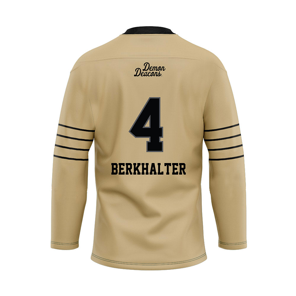 Wake Forest - NCAA Football : Sterling Berkhalter - Hockey Jersey-1