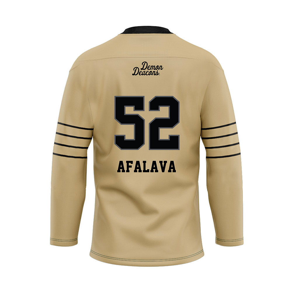 Wake Forest - NCAA Football : Dallas Afalava - Hockey Jersey-1