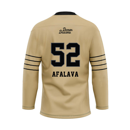 Wake Forest - NCAA Football : Dallas Afalava - Hockey Jersey-1