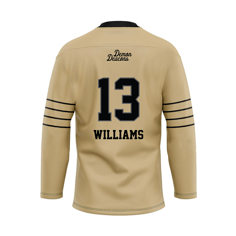 Wake Forest - NCAA Football : Ashaad Williams - Hockey Jersey-1