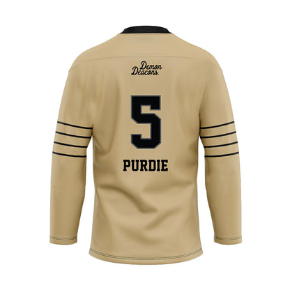 Wake Forest - NCAA Football : Deshawn Purdie - Hockey Jersey-1