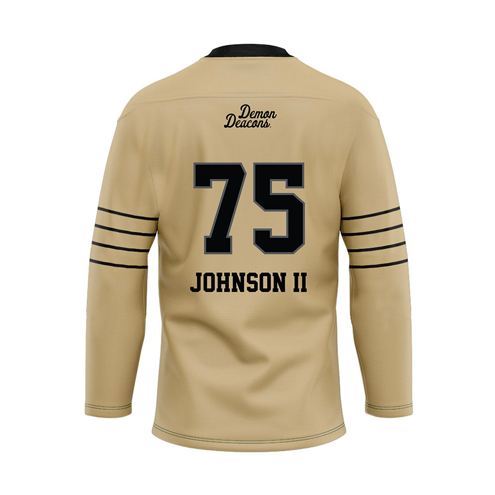 Wake Forest - NCAA Football : Derrell Johnson II - Hockey Jersey-1