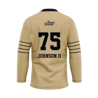Wake Forest - NCAA Football : Derrell Johnson II - Hockey Jersey-1