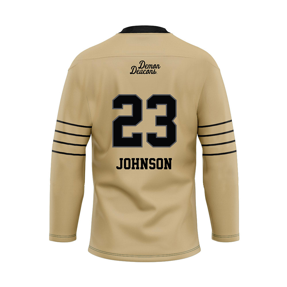Wake Forest - NCAA Football : Braylon Johnson - Hockey Jersey-1