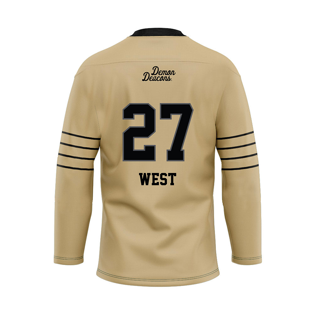 Wake Forest - NCAA Football : Travon West - Hockey Jersey-1