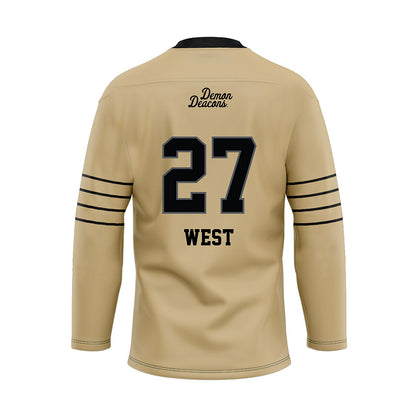 Wake Forest - NCAA Football : Travon West - Hockey Jersey-1