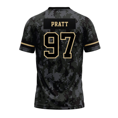 Wake Forest - NCAA Football : Josiah Pratt - Camo Premium Football Jersey-1