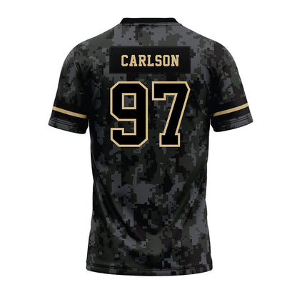 Wake Forest - NCAA Football : Caleb Carlson - Camo Premium Football Jersey-1