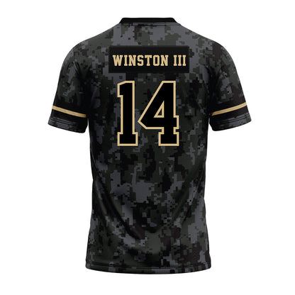 Wake Forest - NCAA Football : Braxton Winston III - Camo Premium Football Jersey-1