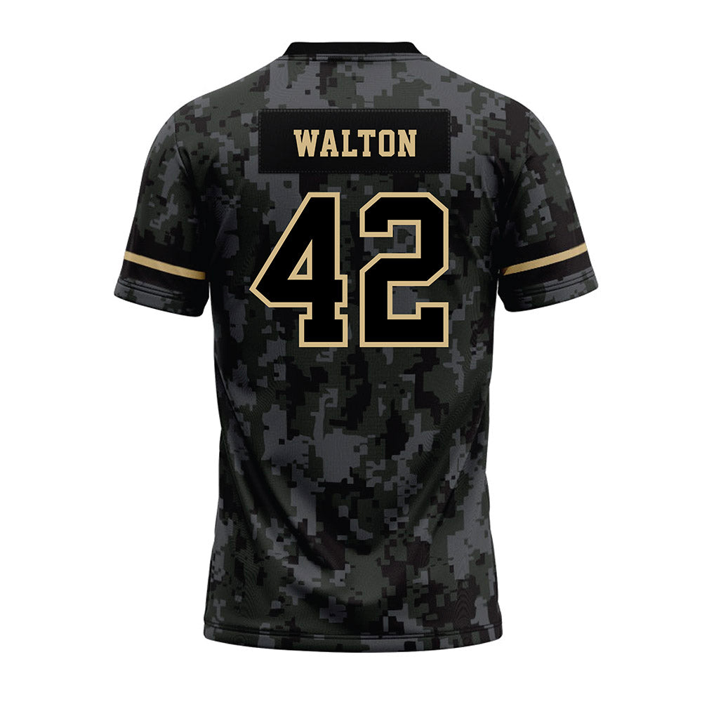 Wake Forest - NCAA Football : Tyler Walton - Camo Premium Football Jersey-1