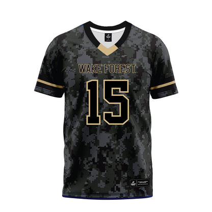 Wake Forest - NCAA Football : Elijiah Oehlke - Camo Premium Football Jersey-0