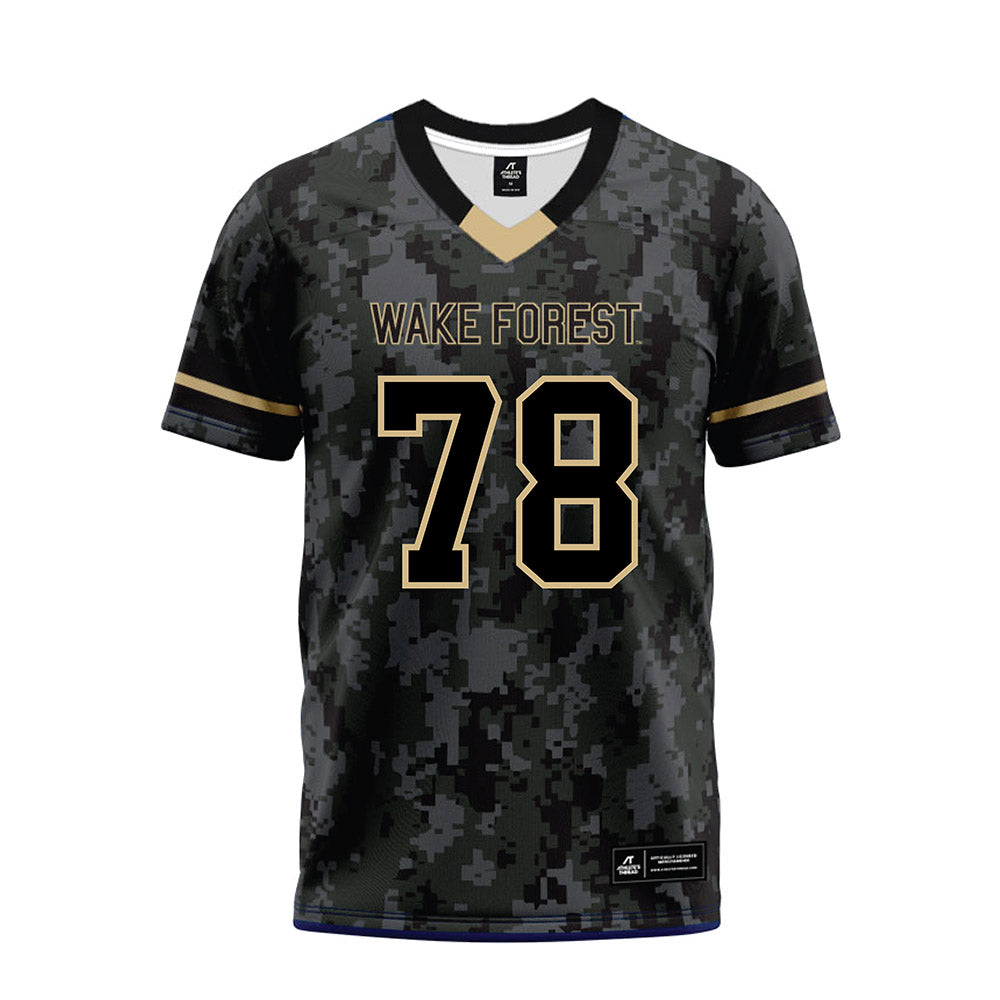 Wake Forest - NCAA Football : Jack Hines - Camo Premium Football Jersey-0