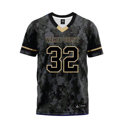 Wake Forest - NCAA Football : Will Cobb - Camo Premium Football Jersey-0