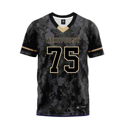 Wake Forest - NCAA Football : Derrell Johnson II - Camo Premium Football Jersey-0