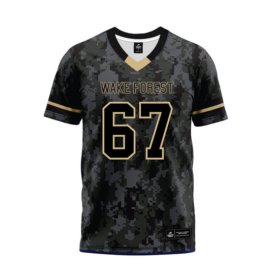 Wake Forest - NCAA Football : Elliot Demaine - Camo Premium Football Jersey-0