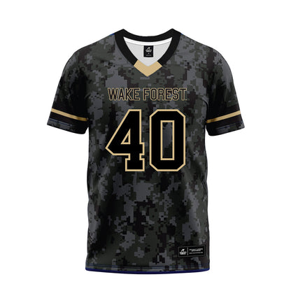Wake Forest - NCAA Football : Whittman Whaley - Camo Premium Football Jersey-0