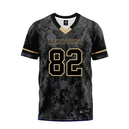 Wake Forest - NCAA Football : Luca Strazzini - Camo Premium Football Jersey-0