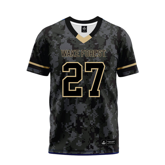 Wake Forest - NCAA Football : Travon West - Camo Premium Football Jersey-0