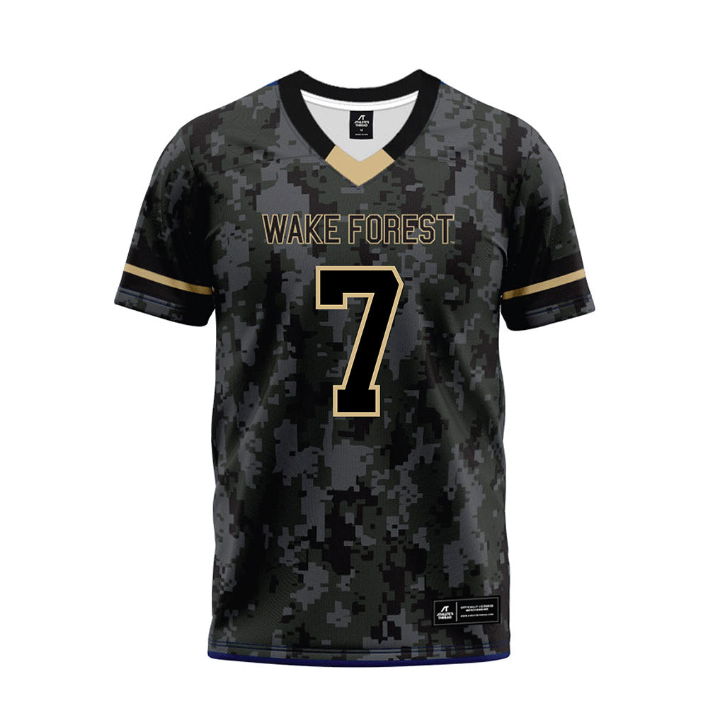 Wake Forest - NCAA Football : Nuer Gatkuoth - Camo Premium Football Jersey-0