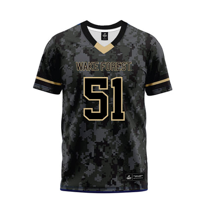 Wake Forest - NCAA Football : Luke White - Camo Premium Football Jersey-0