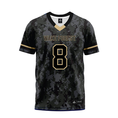 Wake Forest - NCAA Football : Carlos Hernandez - Camo Premium Football Jersey-0