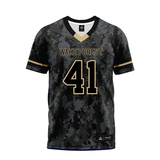 Wake Forest - NCAA Football : Mason Andrade - Camo Premium Football Jersey-0