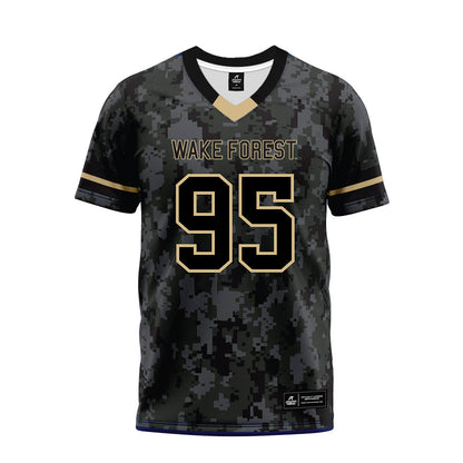 Wake Forest - NCAA Football : Brandon Smiley - Camo Premium Football Jersey-0