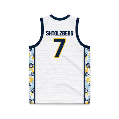 Murray State - NCAA Men's Basketball : Ben Shtolzberg - White Basketball Jersey-1