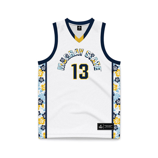Murray State - NCAA Men's Basketball : Mason Miller - White Basketball Jersey-0