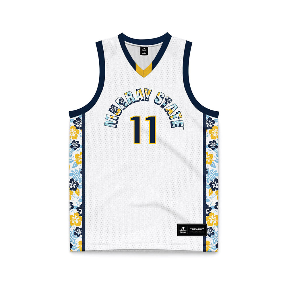 Murray State - NCAA Men's Basketball : Dylan Anderson - White Basketball Jersey-0