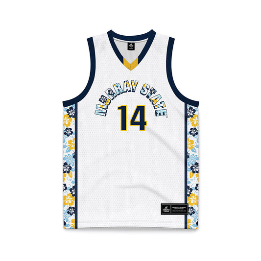 Murray State - NCAA Men's Basketball : Lachlan Crate - White Basketball Jersey-0