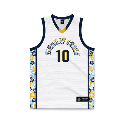 Murray State - NCAA Men's Basketball : KJ Tenner - White Basketball Jersey-0