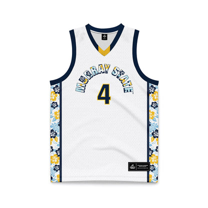 Murray State - NCAA Men's Basketball : Tristian Ford - White Basketball Jersey-0