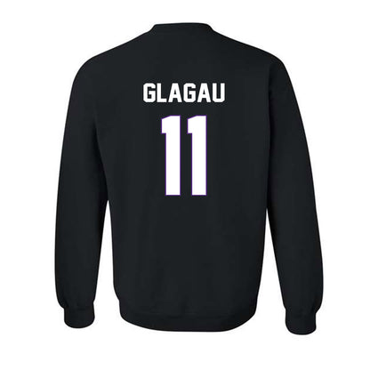 TCU - NCAA Beach Volleyball : Emma Glagau - NCAA® National Champions Crewneck Sweatshirt-1