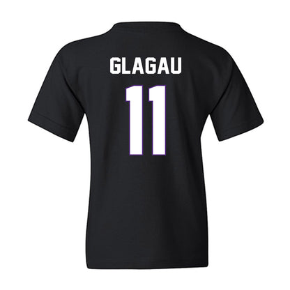 TCU - NCAA Beach Volleyball : Emma Glagau - NCAA® National Champions Youth T-Shirt-1